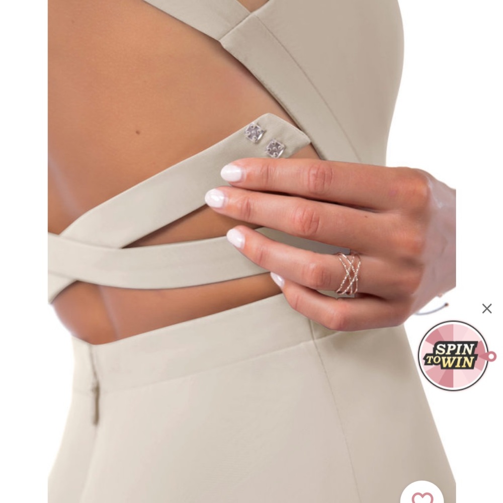 Azazie taupe bridesmaid dress - Picture 6 of 14